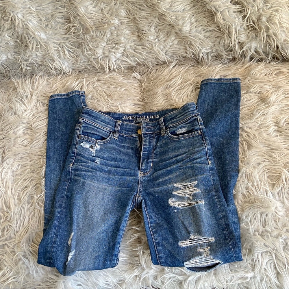American Eagle Outfitters Size 0 short super stretch high rise jeggings